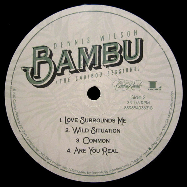 Dennis Wilson (2) : Bambu (The Caribou Sessions) (2xLP, Album, RSD, Ltd, RE, Gre)