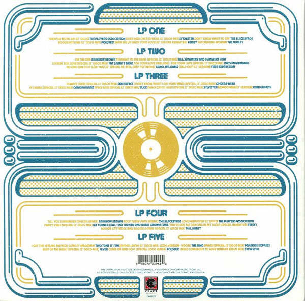 Various : For Discos Only (Indie Dance Music From Fantasy & Vanguard Records 1976–1981) (5xLP, Comp)