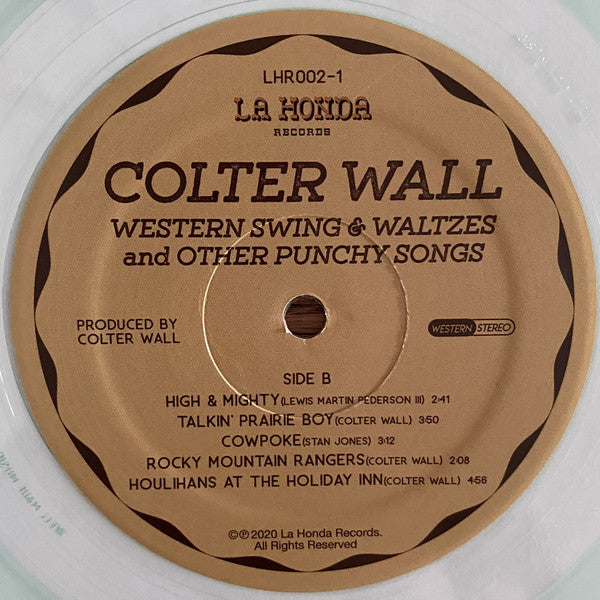 Colter Wall : Western Swing & Waltzes And Other Punchy Songs (LP, Album, Club, Ltd, Num, Cok)