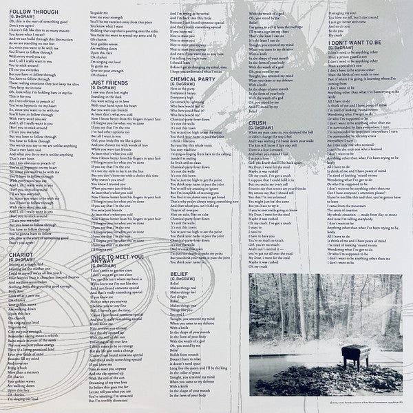 Gavin DeGraw : Chariot (LP, Album, Ltd, Gre)