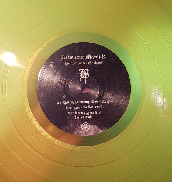 Revenant Marquis : Pitiless Black Emphasis (LP, Album, Ltd, RE, S/Edition, Yel)