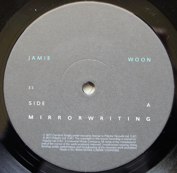 Jamie Woon : Mirrorwriting (LP, Album, Gat)