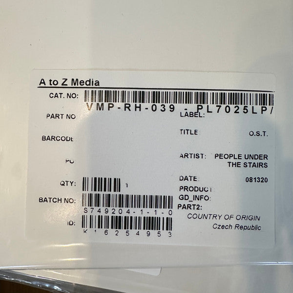 People Under The Stairs : O.S.T. (2xLP, RE, TP)