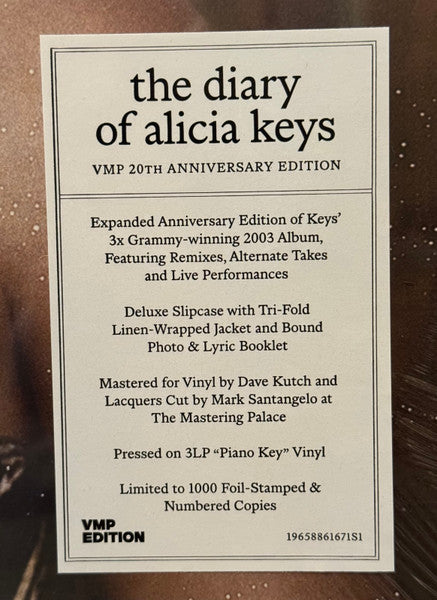 Alicia Keys : The Diary Of Alicia Keys (LP, Album, RE + LP, Album, RE, Bla + LP, Comp, Whi)