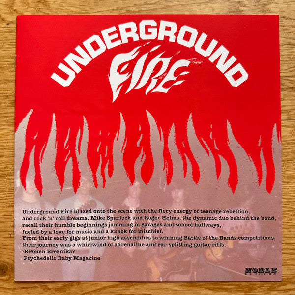 Underground Fire : Underground Fire (LP, Album, Ltd, RE, Red)