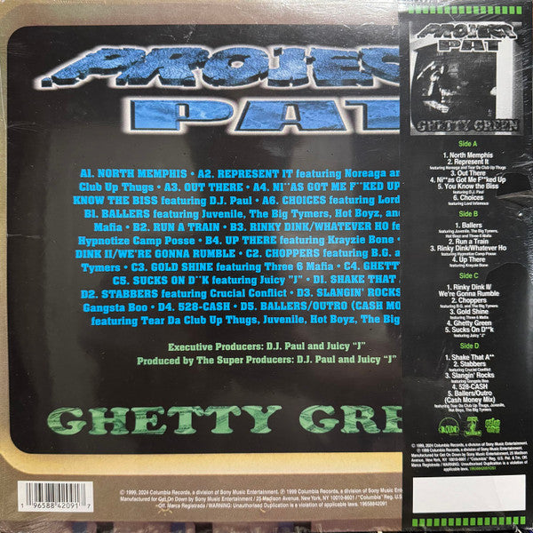 Project Pat : Ghetty Green (LP, Aqu + LP, Min + Album, Ltd, RE)