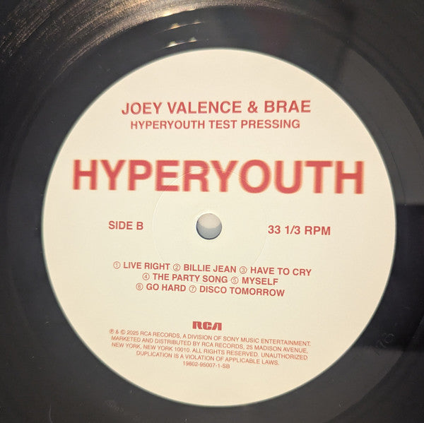 Joey Valence & Brae : Hyperyouth (LP, Album, Ltd)