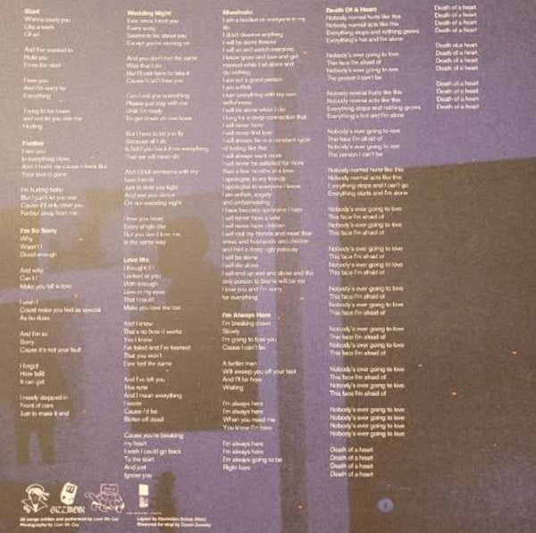 sign crushes motorist : Hurting (LP, Ltd, Num, Pur)