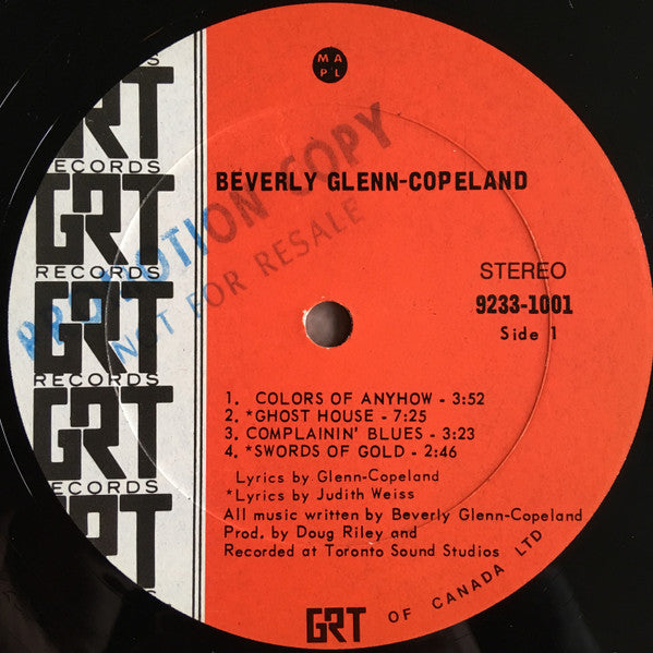 Beverly Glenn-Copeland : Beverly Glenn-Copeland (LP, Album, Gat)
