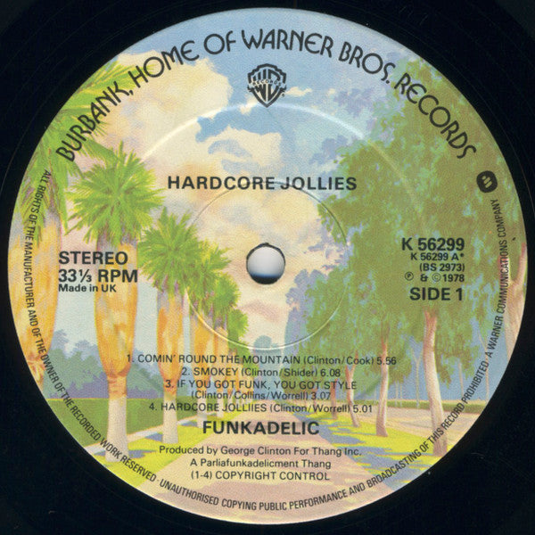 Funkadelic : Hardcore Jollies (LP, Album, Gat)