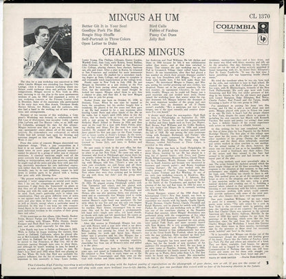 Charles Mingus : Mingus Ah Um (LP, Album, Mono)