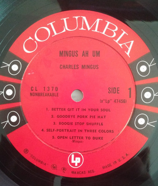 Charles Mingus : Mingus Ah Um (LP, Album, Mono)