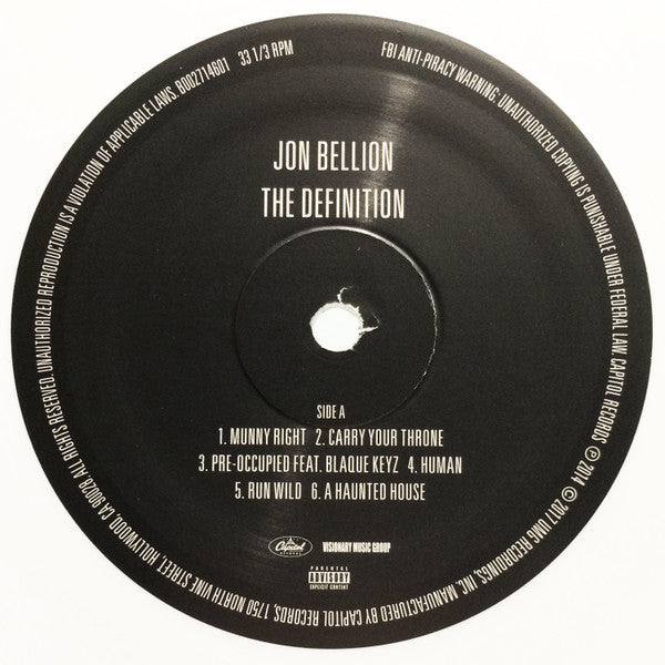 Jon Bellion : The Definition (LP, Mixtape, Whi)