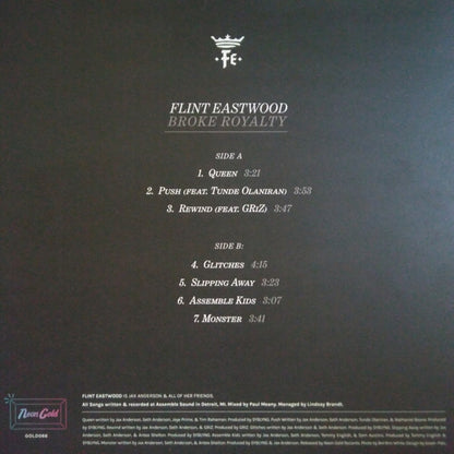 Flint Eastwood : Broke Royalty (10", EP, Ltd, Red)