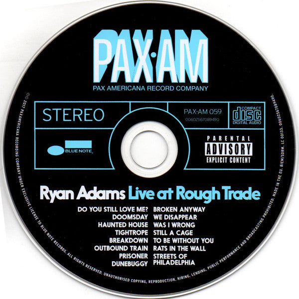 Ryan Adams : Live At Rough Trade (CD, Album, Promo)