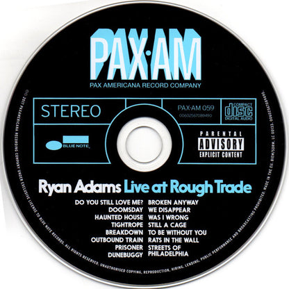 Ryan Adams : Live At Rough Trade (CD, Album, Promo)