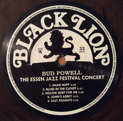 Bud Powell : The Essen Jazz Festival Concert (LP, Album, Club, Num, RE, Tra)
