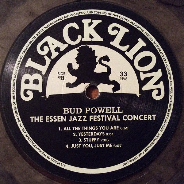Bud Powell : The Essen Jazz Festival Concert (LP, Album, Club, Num, RE, Tra)