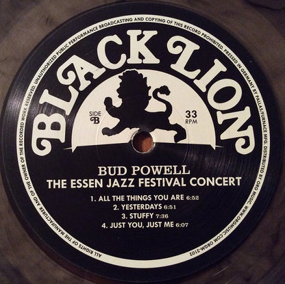 Bud Powell : The Essen Jazz Festival Concert (LP, Album, Club, Num, RE, Tra)