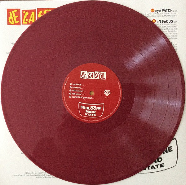 De La Soul : Buhloone Mind State (LP, Album, Club, RE, Red)