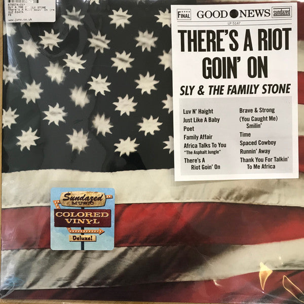 Sly & The Family Stone : There's A Riot Goin' On (LP, Album, RE, red)