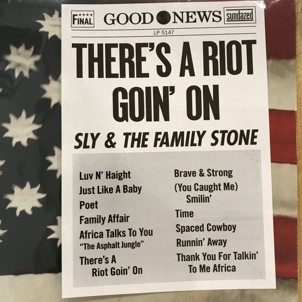 Sly & The Family Stone : There's A Riot Goin' On (LP, Album, RE, red)