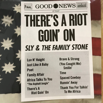 Sly & The Family Stone : There's A Riot Goin' On (LP, Album, RE, red)