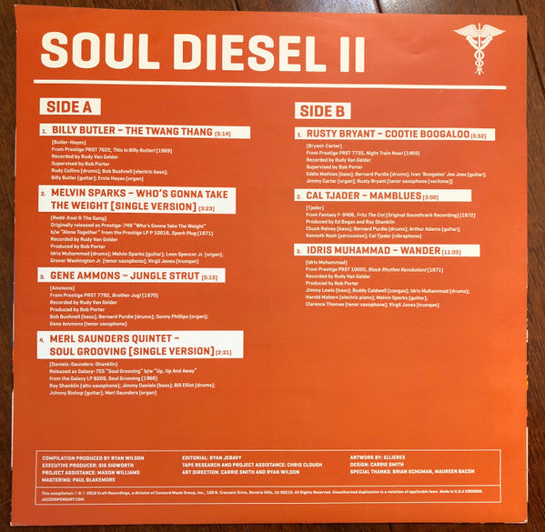 Various : Soul Diesel II (LP, RSD, Comp, Ltd, 180)