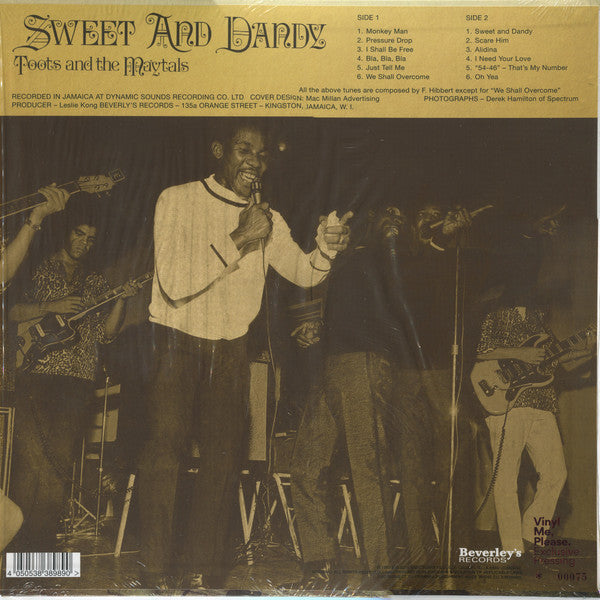 Toots & The Maytals : Sweet And Dandy (LP, Album, Club, Ltd, Num, RE, Ora)