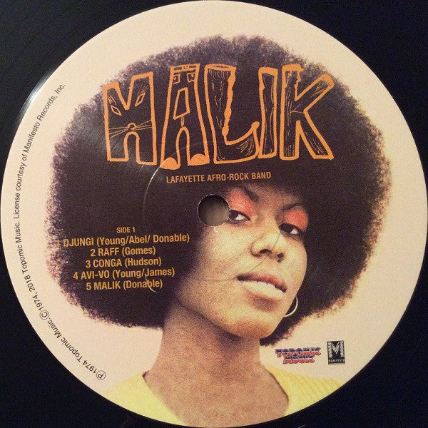 Lafayette Afro-Rock Band* : Malik (LP, Album, Club, Ltd, Num, RE, 180)