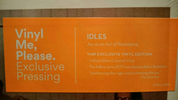 Idles : Joy As An Act Of Resistance (LP, Album, Club, Yel)