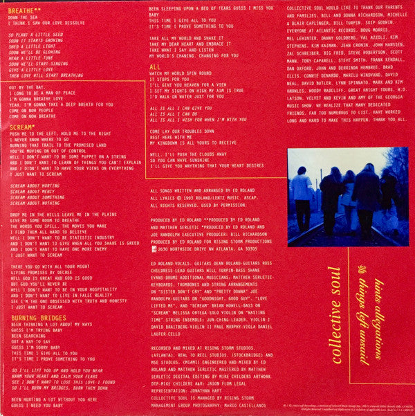 Collective Soul : Hints Allegations And Things Left Unsaid (LP, Album, RSD, Ltd, Red)