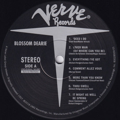 Blossom Dearie : Blossom Dearie (LP, Album, Mono, Club, RE, 180)