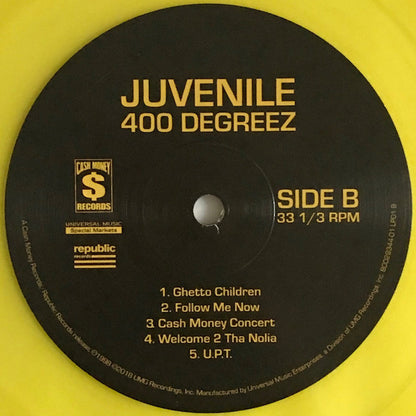 Juvenile (2) : 400 Degreez (2xLP, Album, Club, Ltd, RE, Yel)