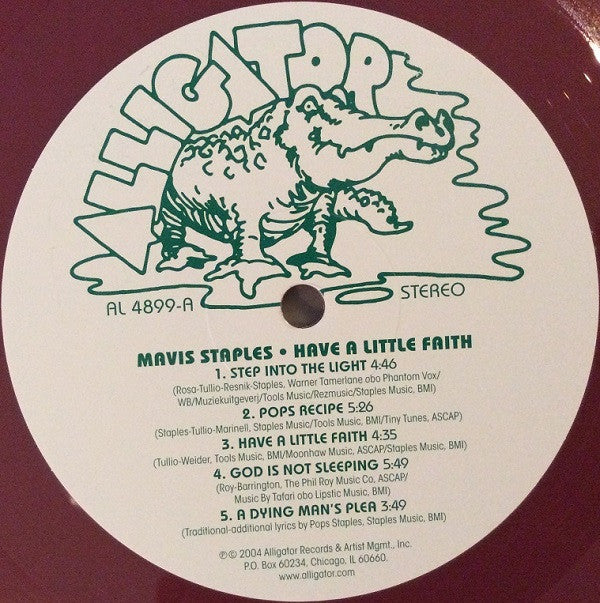 Mavis Staples : Have A Little Faith (LP, Album, Club, Ltd, Num, RE, RM, Red)