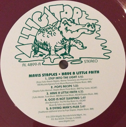 Mavis Staples : Have A Little Faith (LP, Album, Club, Ltd, Num, RE, RM, Red)