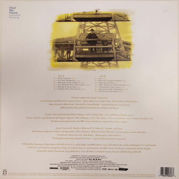Jonny Greenwood : There Will Be Blood (LP, Album, Club, Ltd, Num, RE, Sil)