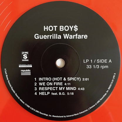 Hot Boys : Guerrilla Warfare (2xLP, Album, Club, Ltd, Num, RE, Ora)