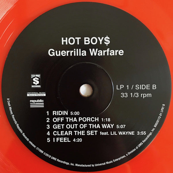 Hot Boys : Guerrilla Warfare (2xLP, Album, Club, Ltd, Num, RE, Ora)