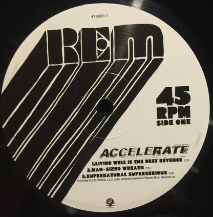REM* : Accelerate (2xLP, Album, 180 + CD, Album, Bon)