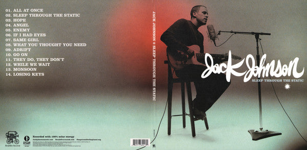 Jack Johnson : Sleep Through The Static (2xLP, Album)