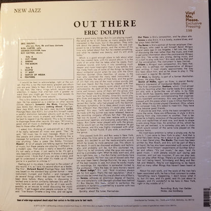 Eric Dolphy : Out There (LP, Album, Club, Ltd, Num, RE, RP, S/Edition)