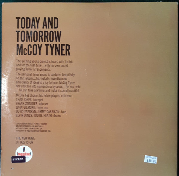 McCoy Tyner : Today and Tomorrow (LP, Album, RE, Sti)