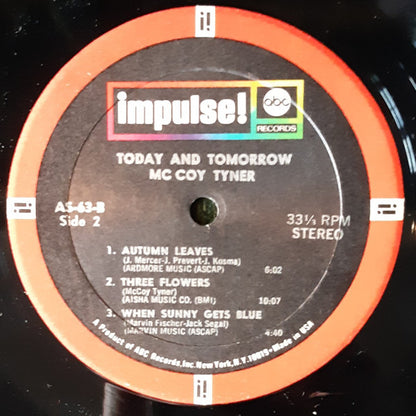 McCoy Tyner : Today and Tomorrow (LP, Album, RE, Sti)