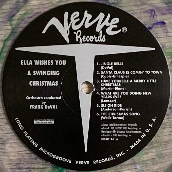 Ella Fitzgerald : Ella Wishes You A Swinging Christmas (LP, Album, Club, Ltd, Num, RE, Gre)