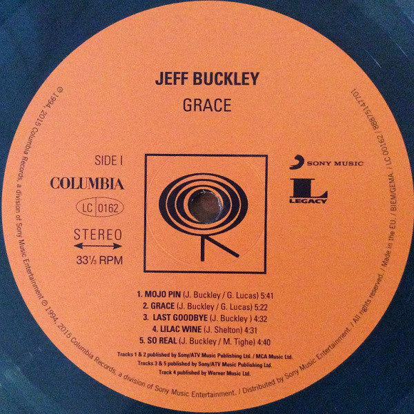 Jeff Buckley : Grace (LP, Album, Club, Ltd, Num, RE, RP, Blu + 7" + 25t)