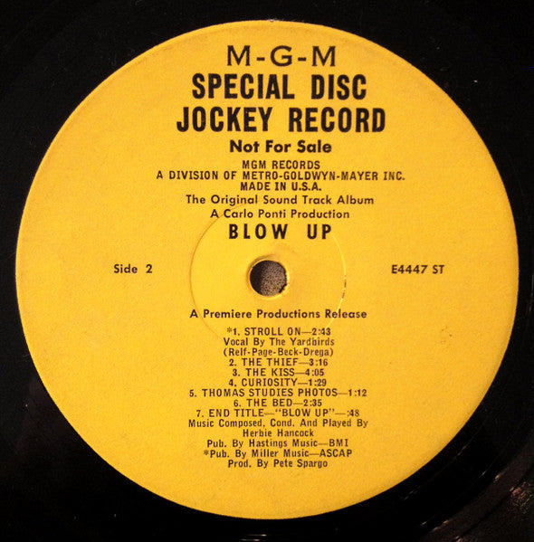 Herbie Hancock : Blow-Up (The Original Sound Track Album) (LP, Album, Mono, Promo)