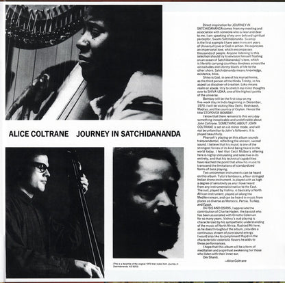 Alice Coltrane Featuring Pharoah Sanders : Journey In Satchidananda (LP, Album, Club, RE, RP, 180)