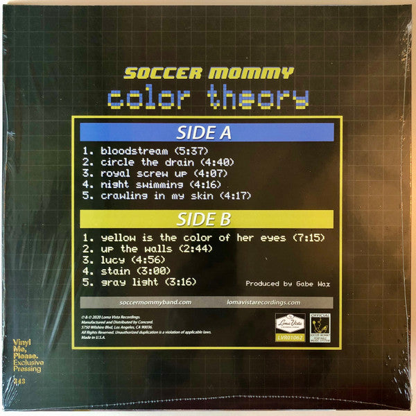 Soccer Mommy : Color Theory (LP, Album, Club, Ltd, Num, Blu)