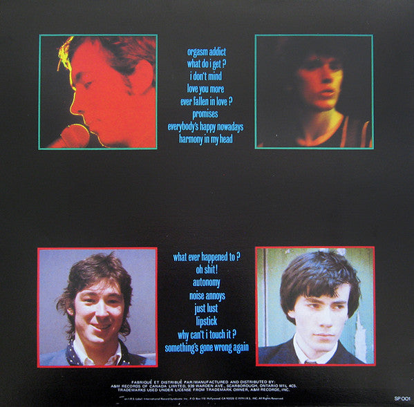 Buzzcocks : Singles Going Steady (LP, Comp)